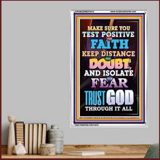 TRUST GOD AT ALL TIMES   Biblical Paintings Acrylic Glass Frame   (GWAMAZEMENT8415)   