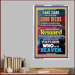 YOUR FATHER WHO IS IN HEAVEN    Scripture Wooden Frame   (GWAMAZEMENT8550)   "24X32"