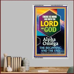 ALPHA AND OMEGA BEGINNING AND THE END   Framed Sitting Room Wall Decoration   (GWAMAZEMENT8649)   