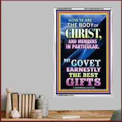 YE ARE THE BODY OF CHRIST   Bible Verses Framed Art   (GWAMAZEMENT8853)   "24X32"