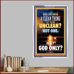 UNCLEAN   Scriptures Wall Art   (GWAMAZEMENT9144)   "24X32"