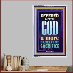 A MORE EXCELLENT SACRIFICE   Contemporary Christian poster   (GWAMAZEMENT9212)   