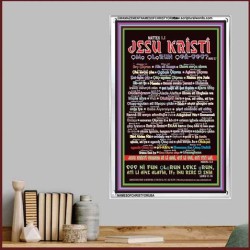 NAMES OF JESUS CHRIST WITH BIBLE VERSES IN YORUBA LANGUAGE {Oruko Jesu Kristi}   Scriptures Wall Art   (GWAMAZEMENTNAMESOFCHRISTYORUBA)   "24X32"