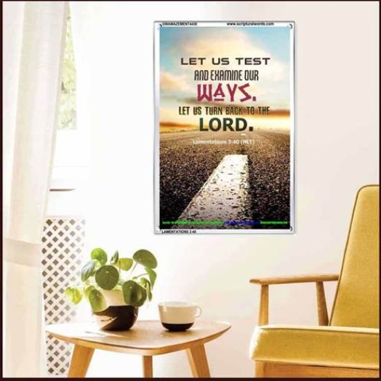 TURN BACK TO THE LORD   Christian Artwork   (GWAMAZEMENT4438)   