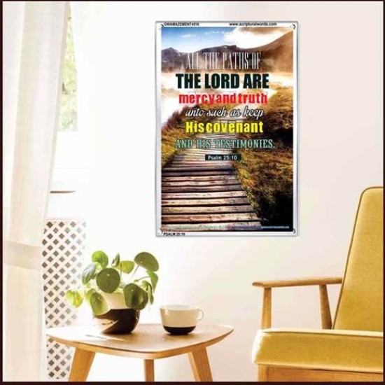 ALL THE PATHS OF THE LORD   Wall Art   (GWAMAZEMENT4516)   