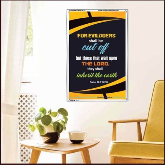 WAIT UPON THE LORD   Inspirational Bible Verse Frame   (GWAMAZEMENT4783)   