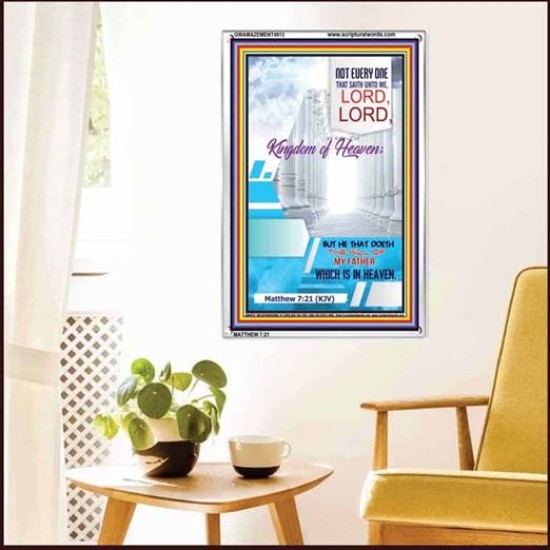 THE WILL OF MY FATHER    Acrylic Glass framed scripture art   (GWAMAZEMENT4913)   
