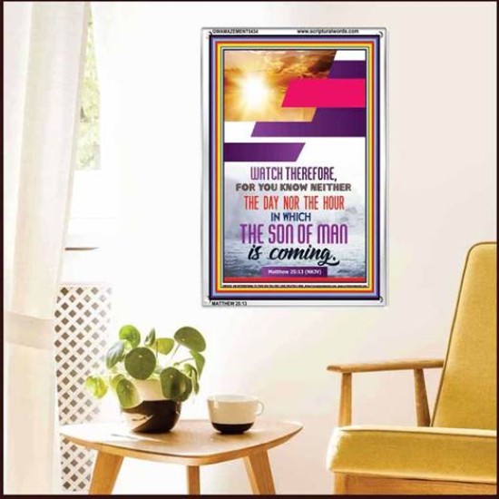 WATCH THEREFORE   Christian Framed Wall Art   (GWAMAZEMENT5434)   