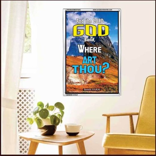 WHERE ARE THOU   Custom Framed Bible Verses   (GWAMAZEMENT6402)   