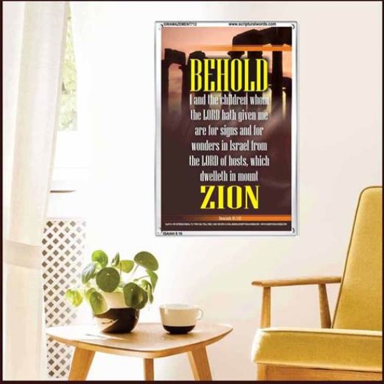 WE ARE FOR SIGNS AND WONDERS   Frame Bible Verse Online   (GWAMAZEMENT712)   