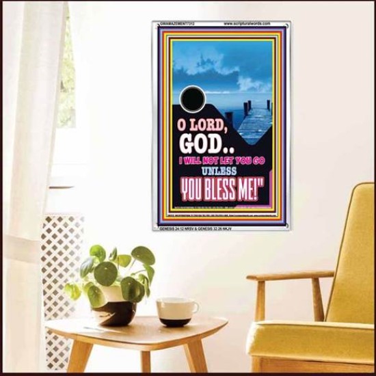 UNLESS YOU BLESS ME   Bible Verses Wall Art   (GWAMAZEMENT7312)   