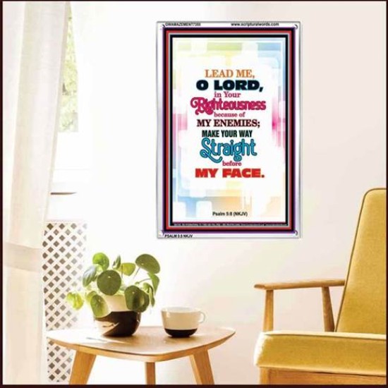 YOUR WAY STRAIGHT   Religious Art Acrylic Glass Frame   (GWAMAZEMENT7355)   