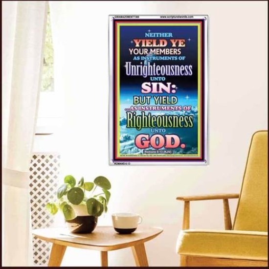 UNRIGHTEOUSNESS   Contemporary Christian Paintings Acrylic Glass frame   (GWAMAZEMENT7369)   