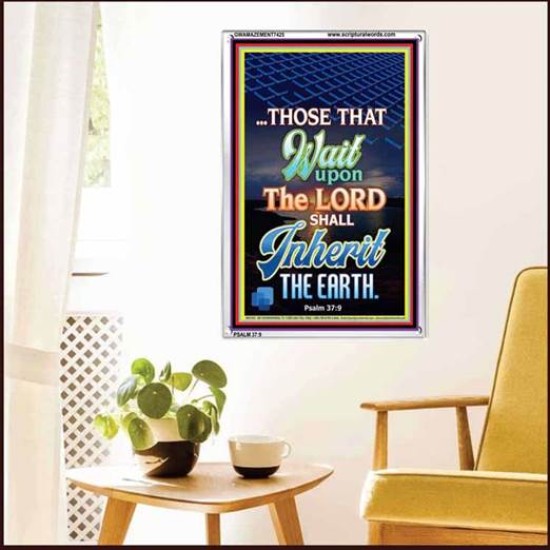 WAIT UPON THE LORD   Bible Verses Frame for Home   (GWAMAZEMENT7425)   