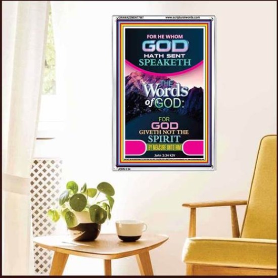 THE WORDS OF GOD   Framed Interior Wall Decoration   (GWAMAZEMENT7987)   