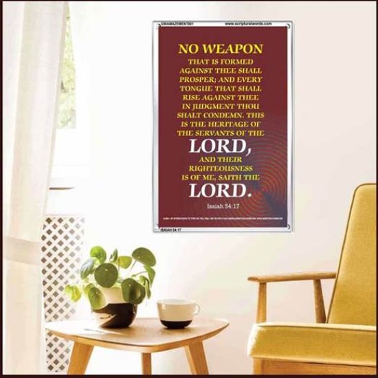 ABSOLUTE NO WEAPON    Christian Wall Art Poster   (GWAMAZEMENT801)   