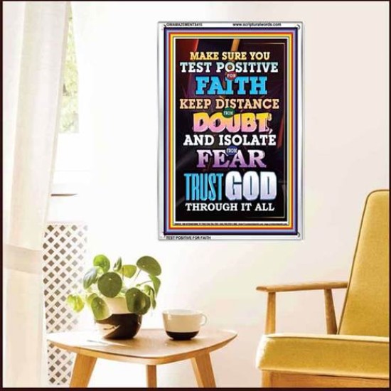 TRUST GOD AT ALL TIMES   Biblical Paintings Acrylic Glass Frame   (GWAMAZEMENT8415)   