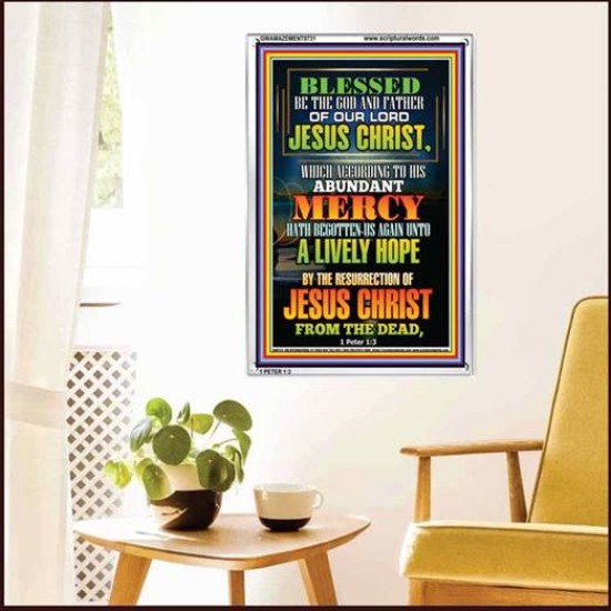 ABUNDANT MERCY   Scripture Wood Frame Signs   (GWAMAZEMENT8731)   