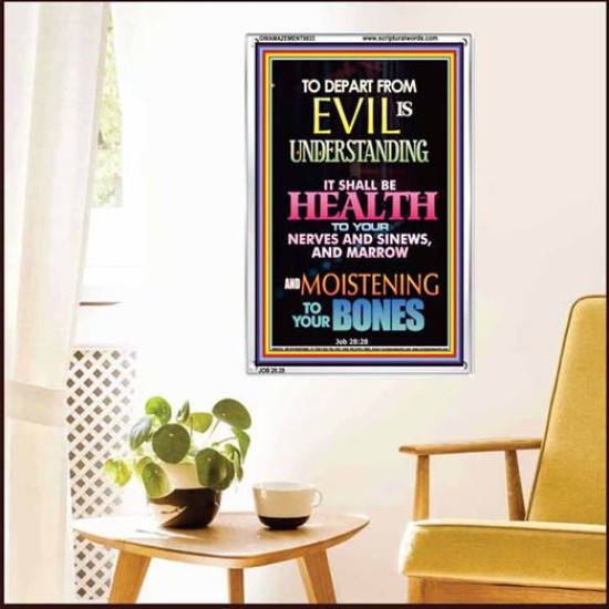 WISDOM IS HEALTH   Inspirational Wall Art Frame   (GWAMAZEMENT8833)   