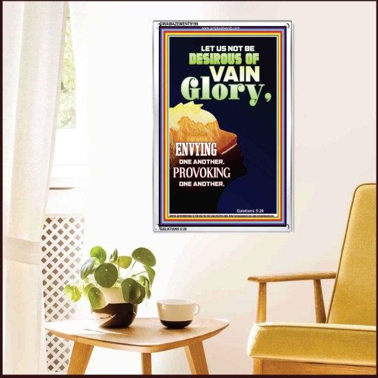 VAIN GLORY   Bible Verses Wall Art Acrylic Glass Frame   (GWAMAZEMENT9196)   