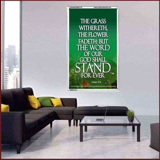 THE WORD OF GOD STAND FOREVER   Framed Scripture Art   (GWAMAZEMENT103)   