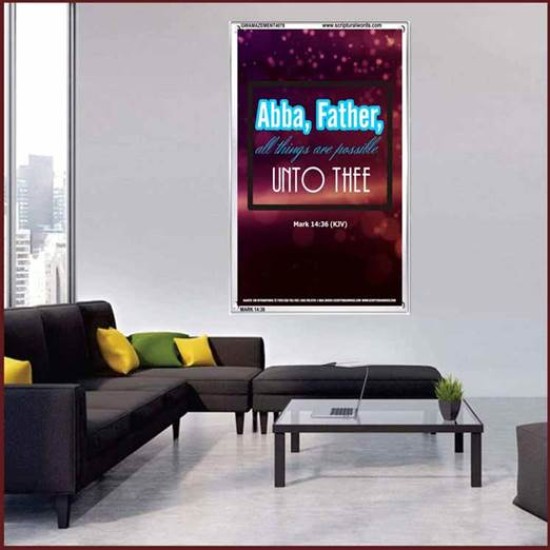 ABBA FATHER   Framed Children Room Wall Decoration   (GWAMAZEMENT4078)   