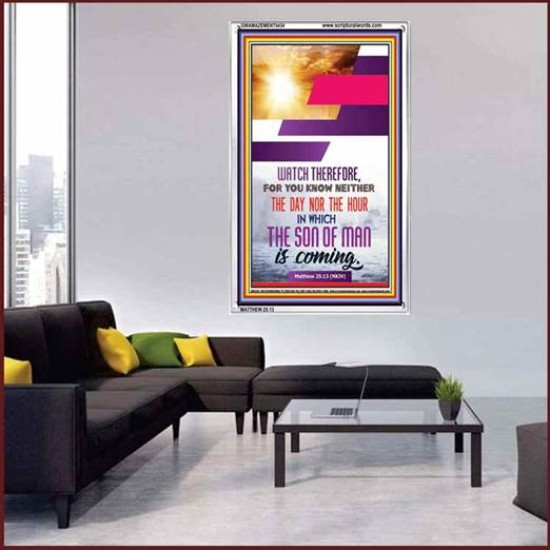 WATCH THEREFORE   Christian Framed Wall Art   (GWAMAZEMENT5434)   