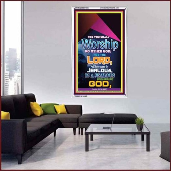 WORSHIP   Religious Art Frame   (GWAMAZEMENT7346)   