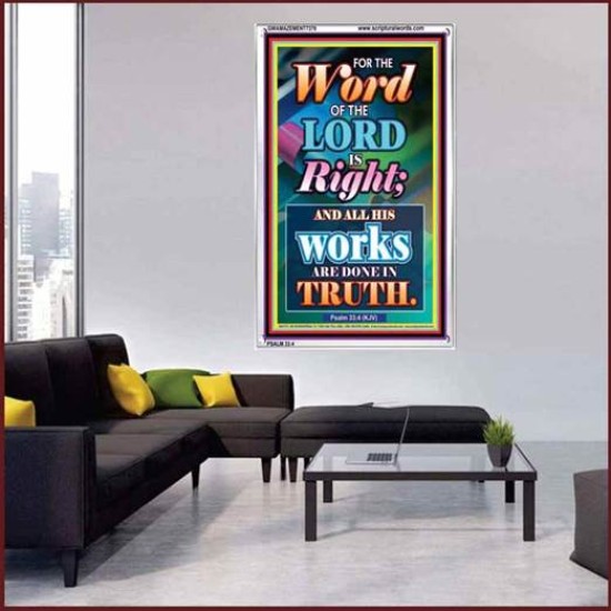 WORD OF THE LORD   Contemporary Christian poster   (GWAMAZEMENT7370)   