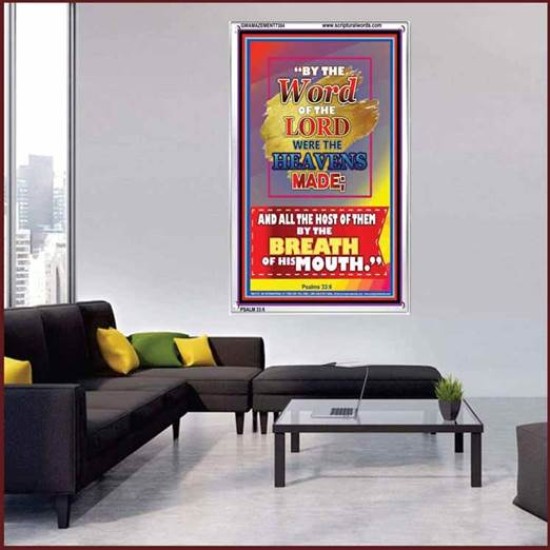 WORD OF THE LORD   Framed Hallway Wall Decoration   (GWAMAZEMENT7384)   