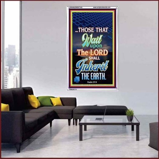 WAIT UPON THE LORD   Bible Verses Frame for Home   (GWAMAZEMENT7425)   