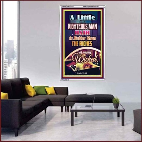 A RIGHTEOUS MAN   Bible Verses Framed for Home   (GWAMAZEMENT7426)   