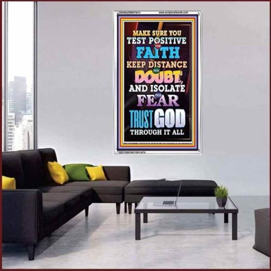 TRUST GOD AT ALL TIMES   Biblical Paintings Acrylic Glass Frame   (GWAMAZEMENT8415)   