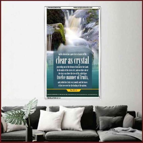 WATER OF LIFE   Christian Quotes Framed   (GWAMAZEMENT082)   