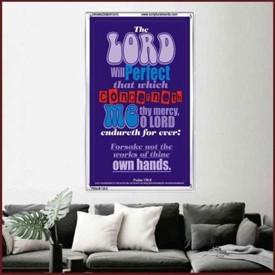 THE WORKS OF THINE OWN HANDS   Frame Bible Verse Online   (GWAMAZEMENT3415)   