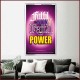 WITH POWER   Frame Bible Verses Online   (GWAMAZEMENT3422)   