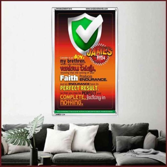 VARIOUS TRIALS   Bible Verse Frame Online   (GWAMAZEMENT3810)   