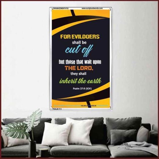 WAIT UPON THE LORD   Inspirational Bible Verse Frame   (GWAMAZEMENT4783)   