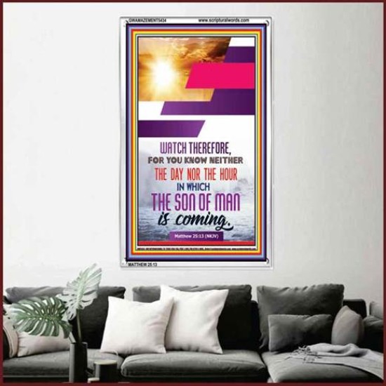 WATCH THEREFORE   Christian Framed Wall Art   (GWAMAZEMENT5434)   