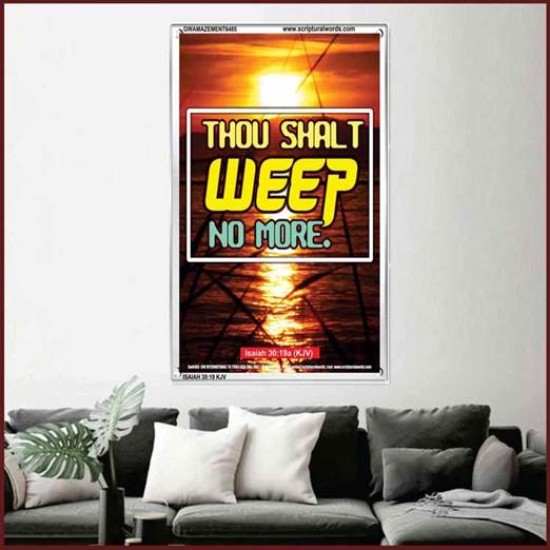 WEEP NO MORE   Framed Bible Verse   (GWAMAZEMENT6485)   