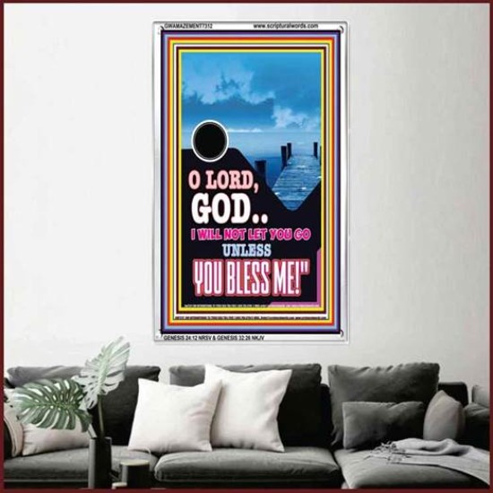 UNLESS YOU BLESS ME   Bible Verses Wall Art   (GWAMAZEMENT7312)   