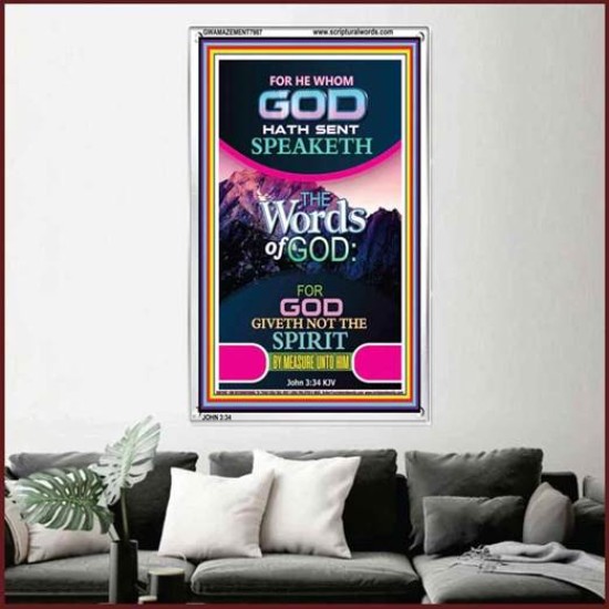 THE WORDS OF GOD   Framed Interior Wall Decoration   (GWAMAZEMENT7987)   