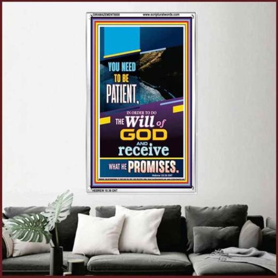 THE WILL OF GOD   Inspirational Wall Art Wooden Frame   (GWAMAZEMENT8000)   