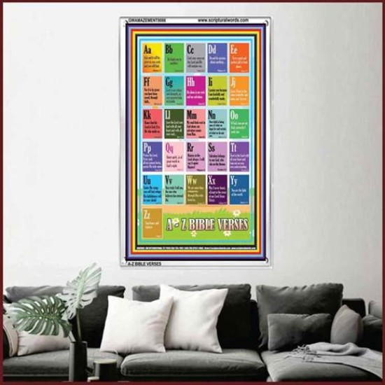 A-Z BIBLE VERSES   Christian Quotes Framed   (GWAMAZEMENT8086)   