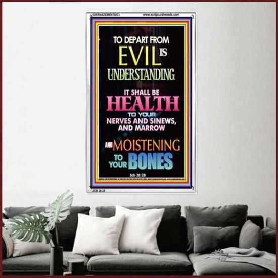 WISDOM IS HEALTH   Inspirational Wall Art Frame   (GWAMAZEMENT8833)   