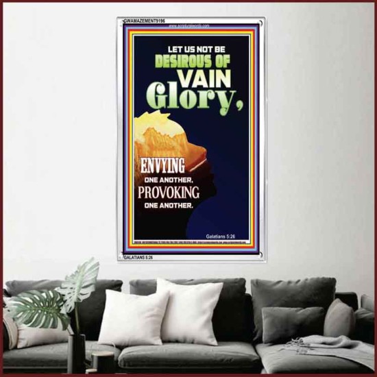 VAIN GLORY   Bible Verses Wall Art Acrylic Glass Frame   (GWAMAZEMENT9196)   