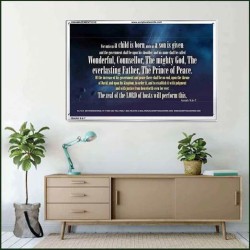 WONDERFUL, COUNSELLOR   Custom Framed Bible Verses   (GWAMAZEMENT1510)   "24X32"