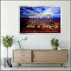 WORSHIP HIM   Custom Framed Bible Verse   (GWAMAZEMENT1511)   "24X32"