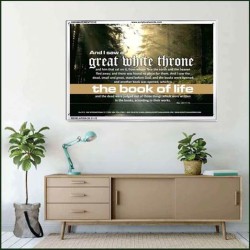 A GREAT WHITE THRONE   Inspirational Bible Verse Framed   (GWAMAZEMENT1515)   