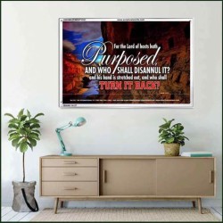 WHO SHALL DISANNUL IT   Large Frame Scriptural Wall Art   (GWAMAZEMENT1531)   "24X32"